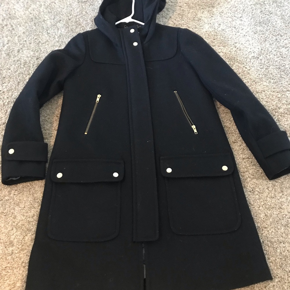 Jcrew merino wool Womens coat. Size 4.
